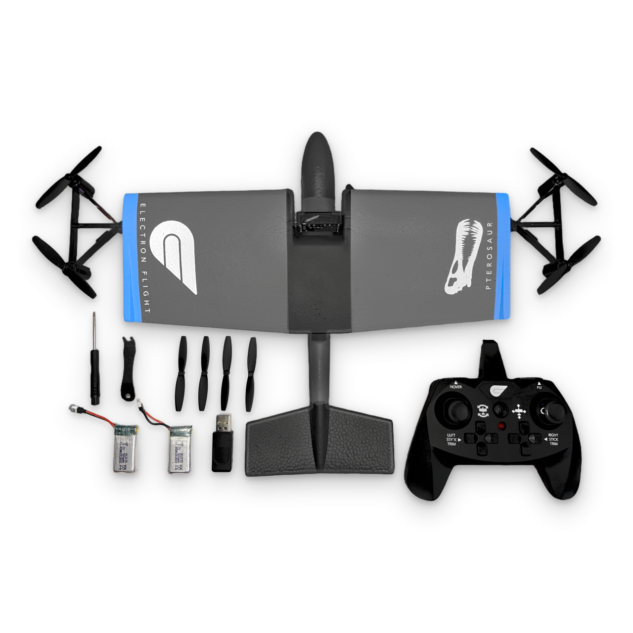 Pterosaur RC VTOL Package Contents.