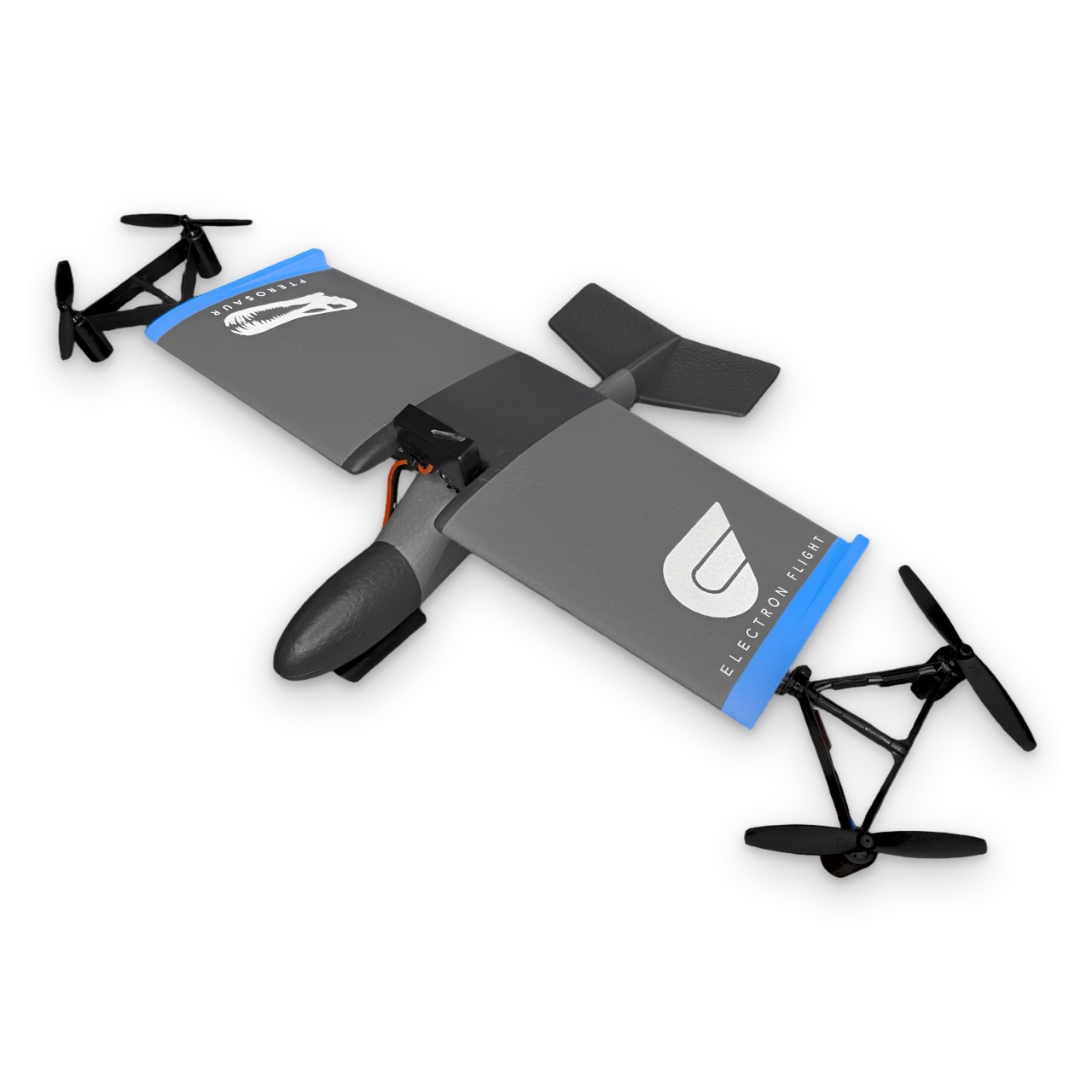 Pterosaur RC VTOL – white 3/4 studio view